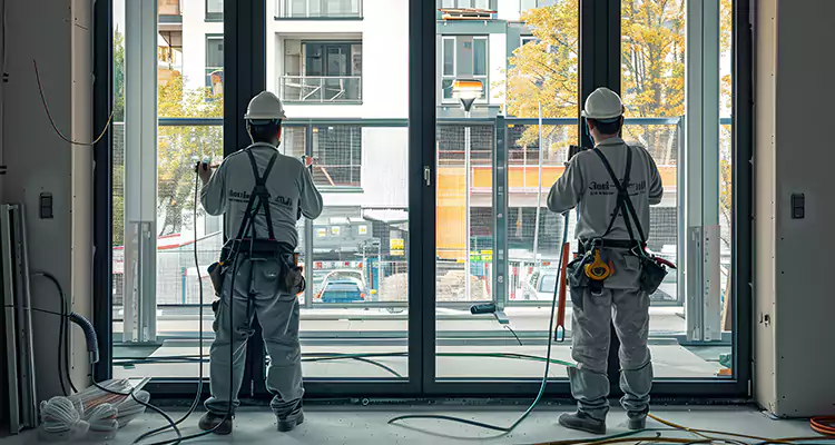 Patio Door Glass Replacement with Built-In Blinds in Clearwater, FL